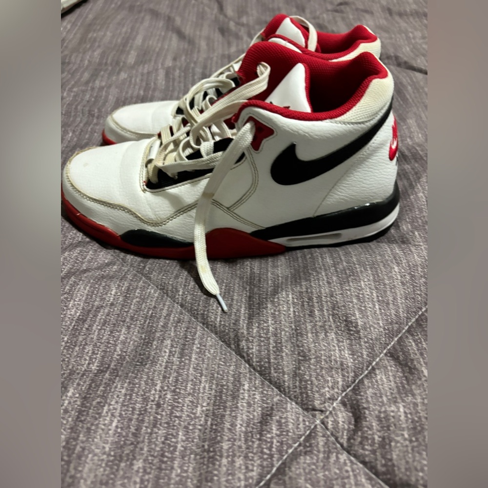 Red & White Nike Airs